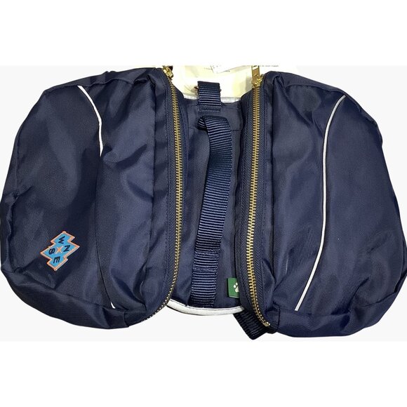 Dog Harness Backpack With Zippered Storage Pockets Medium 15-50 Lbs Navy Blue - Picture 4 of 4